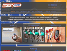 Tablet Screenshot of elektro-klima.si